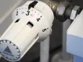 Termostat på element inställd på 3. Vrid för att ta bort element om det behövs.