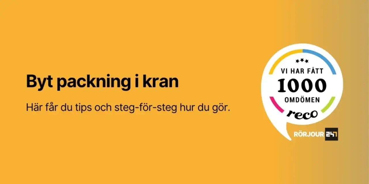 Guide f&ouml;r att byta packning i en gammal kran. F&aring; tips och steg-f&ouml;r-steg instruktioner.